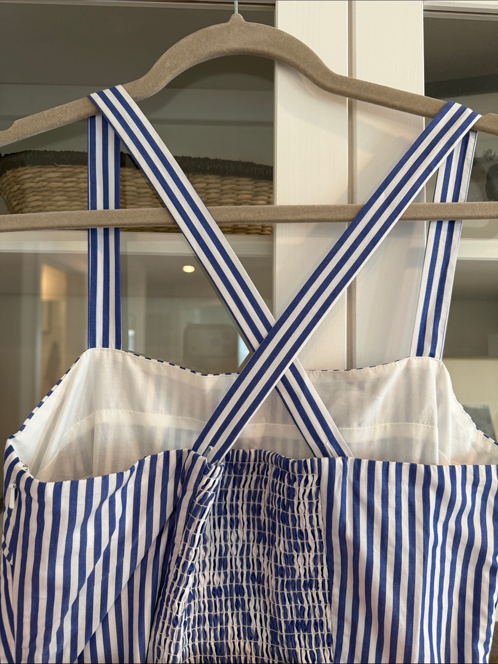 Banana Republic Blue and White Striped Dress NWT Size 4 - Picture 5 of 6